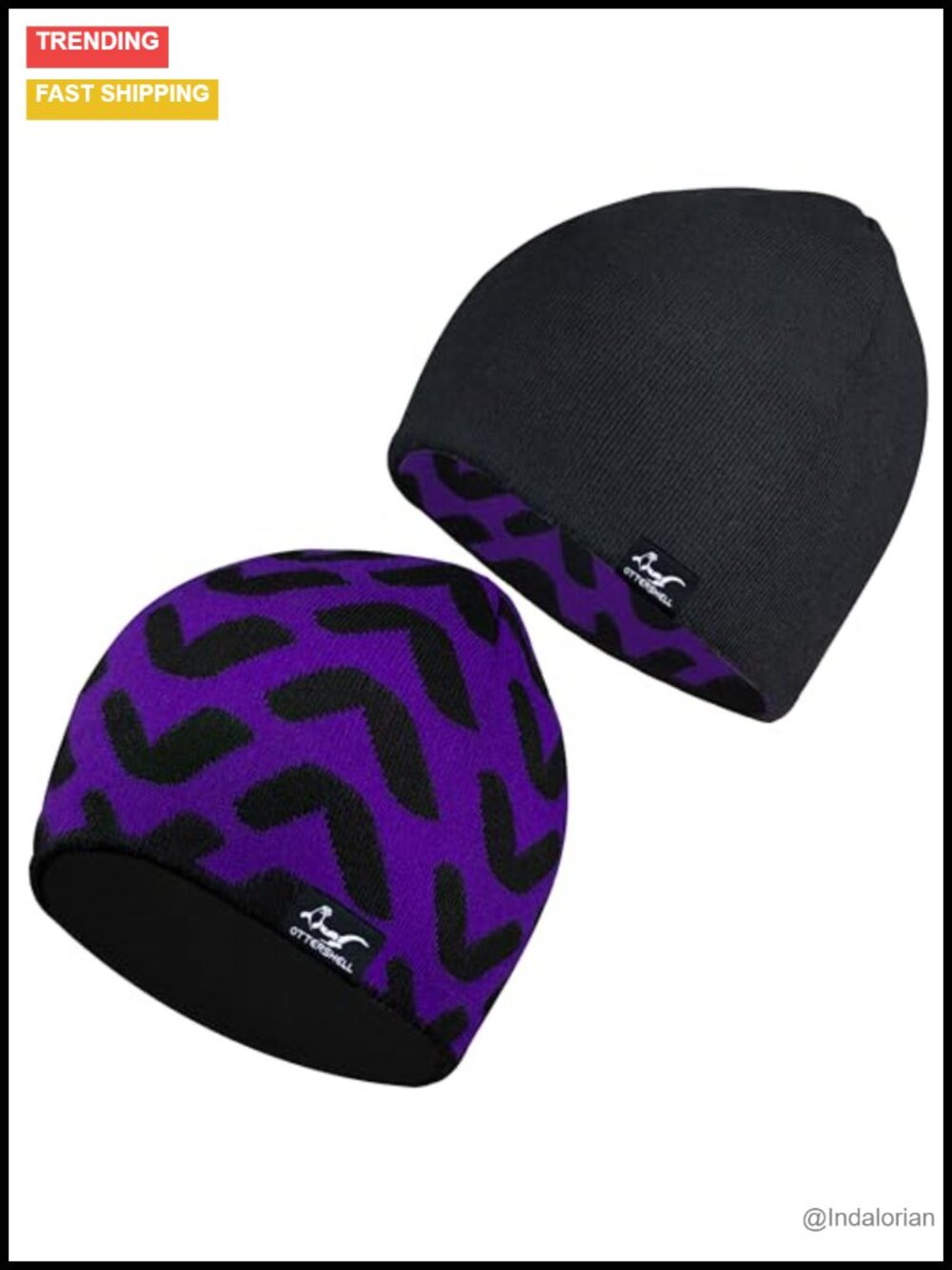 Waterproof Fleece-Lined Beanie Winter Rain Hat Unisex One Size